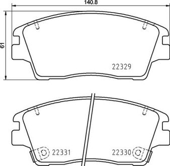 P30096 BREMBO Тормозные колодки дискові PRZOD