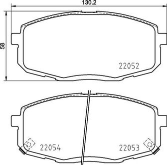 P30099 BREMBO Тормозные накладки