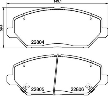 P30110 BREMBO Тормозные колодки дискові