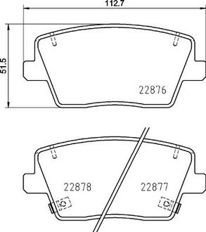 P30112 BREMBO Тормозные колодки дискові