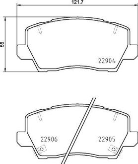 P30114 BREMBO KLOCKI HAMULCOWE PRZOD