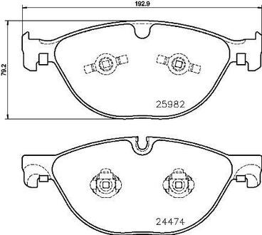 P36029 BREMBO Колодки тормозные JAGUAR F