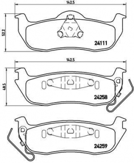 P37011 BREMBO Тормозные колодки Brembo