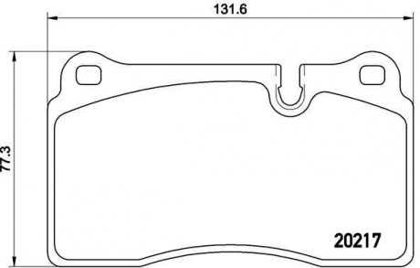 P44018 BREMBO Комплект гальмівних колодок с 4 шт. дисків