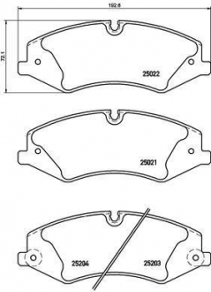 P44022 BREMBO Тормозные колодки Brembo