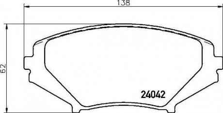 P 49 034 BREMBO Колодки тормозные дискові