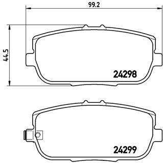 P 49 044 BREMBO Тормозные колодки дисковые, к-кт.