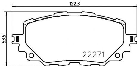 P49054 BREMBO Тормозные накладки