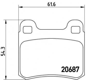 P 50 013 BREMBO Тормозные колодки дисковые, к-кт.