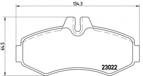 P50031 BREMBO Комплект гальмівних колодок с 4 шт. дисків