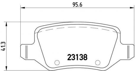 P 50 058 BREMBO Комплект тормозных колодок, дисковый тормоз