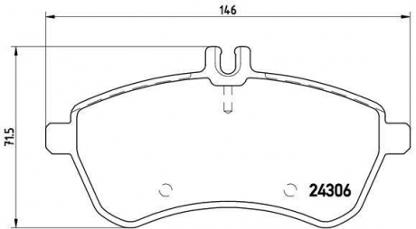 P50067 BREMBO Тормозные колодки Brembo