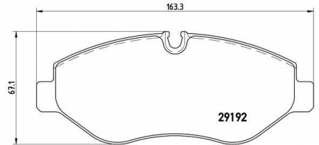 P50085 BREMBO Комплект гальмівних колодок с 4 шт. дисків