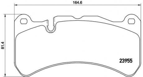 P50092 BREMBO Тормозные колодки дисковые, к-кт.