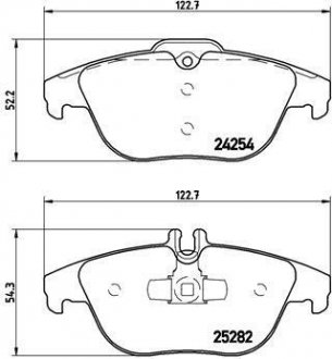 P50104 BREMBO Комплект тормозных колодок