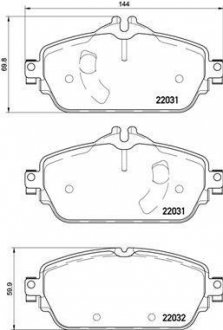 P50119 BREMBO Комплект тормозных колодок