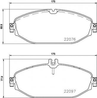 P50124 BREMBO Комплект тормозных колодок