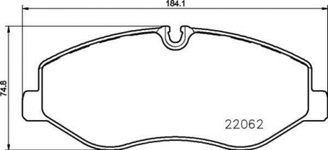 P50129 BREMBO Комплект гальмівних колодок с 4 шт. дисків