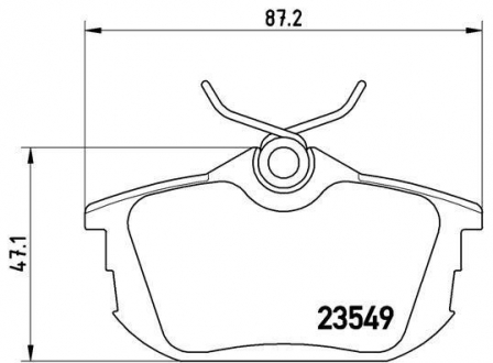 P54023 BREMBO Тормозные колодки Brembo