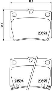 P54026 BREMBO Комплект гальмівних колодок с 4 шт. дисків