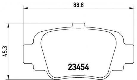 P 56 032 BREMBO Дисковые тормозные колодки компл.