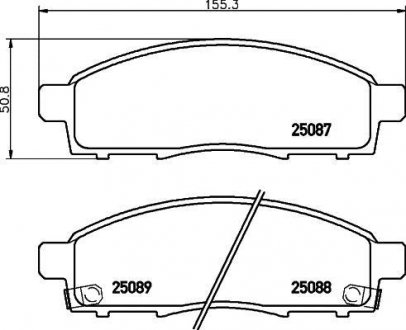 P56102 BREMBO Тормозные колодки дисковые, к-кт.