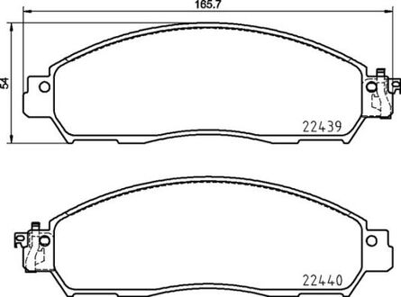 P56120 BREMBO Тормозные колодки дискові PRZOD