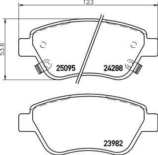 P 59 081 BREMBO Колодки тормозные ADAM .