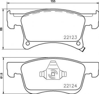 P 59 083 BREMBO Тормозные колодки, к-кт.