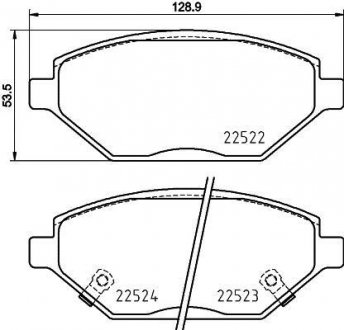 P59 093 BREMBO Тормозные колодки, к-кт.