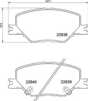 P59 096 BREMBO Тормозные колодки дискові