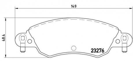 P 61 070 BREMBO Тормозные колодки, дискове гальмо (набір)