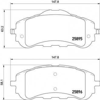 P 61 120 BREMBO Тормозные колодки дисковые, к-кт.