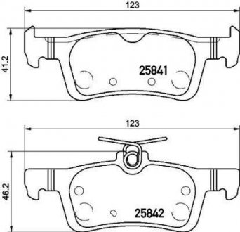 P61121 BREMBO Тормозные колодки дисковые, к-кт.