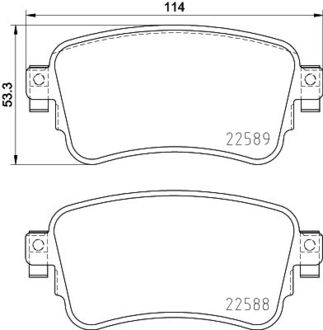 P61133 BREMBO Тормозные колодки дискові