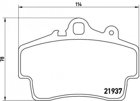 P 65 007 BREMBO Тормозные колодки, дискове гальмо (набір)