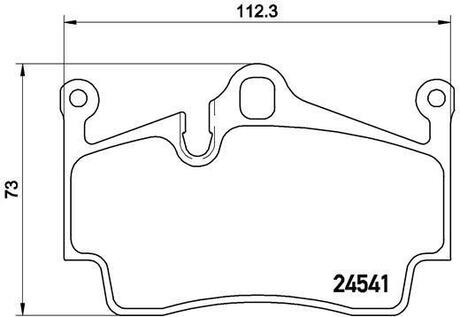 P65 028 BREMBO Тормозные колодки дисковые, к-кт.