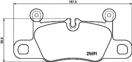 P65031 BREMBO Колодки тормозные PORSCHE 911 tyі 12-