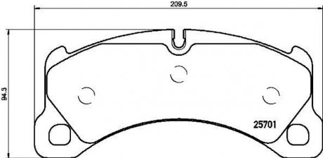 P65033 BREMBO Комплект тормозных колодок