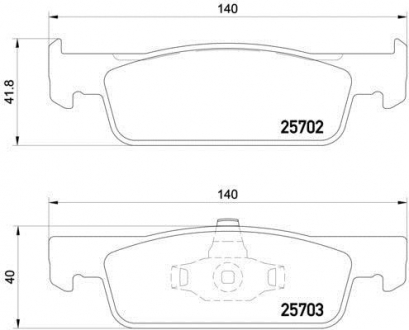 P68059 BREMBO Тормозные колодки Brembo