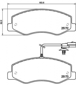 P68061 BREMBO Тормозные колодки Brembo