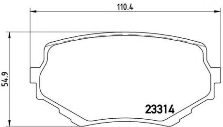 P 79 009 BREMBO Комплект тормозных колодок