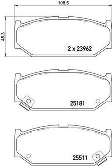 P79 031 BREMBO Тормозные колодки дисковые, к-кт.