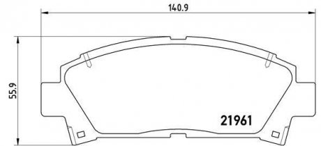 P 83 028 BREMBO Тормозные колодки дисковые, к-кт.