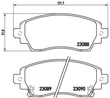 P 83 042 BREMBO Тормозные колодки дисковые, к-кт.