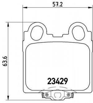 P83045 BREMBO Тормозные колодки задние LEXUS/TOYOTA