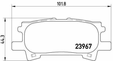 P83068 BREMBO Комплект гальмівних колодок с 4 шт. дисків