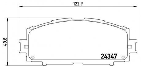 P83086 BREMBO Тормозные колодки передние DAIHATSU/TOYOTA/TOYOTA (GAC)