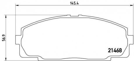 P 83 092 BREMBO Тормозные колодки дисковые, к-кт.