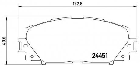 P 83 141 BREMBO Комплект тормозных колодок дисковый тормоз